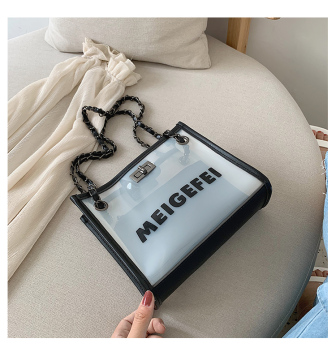 Women Shoulder Bags Clear Jelly Purse Handbags