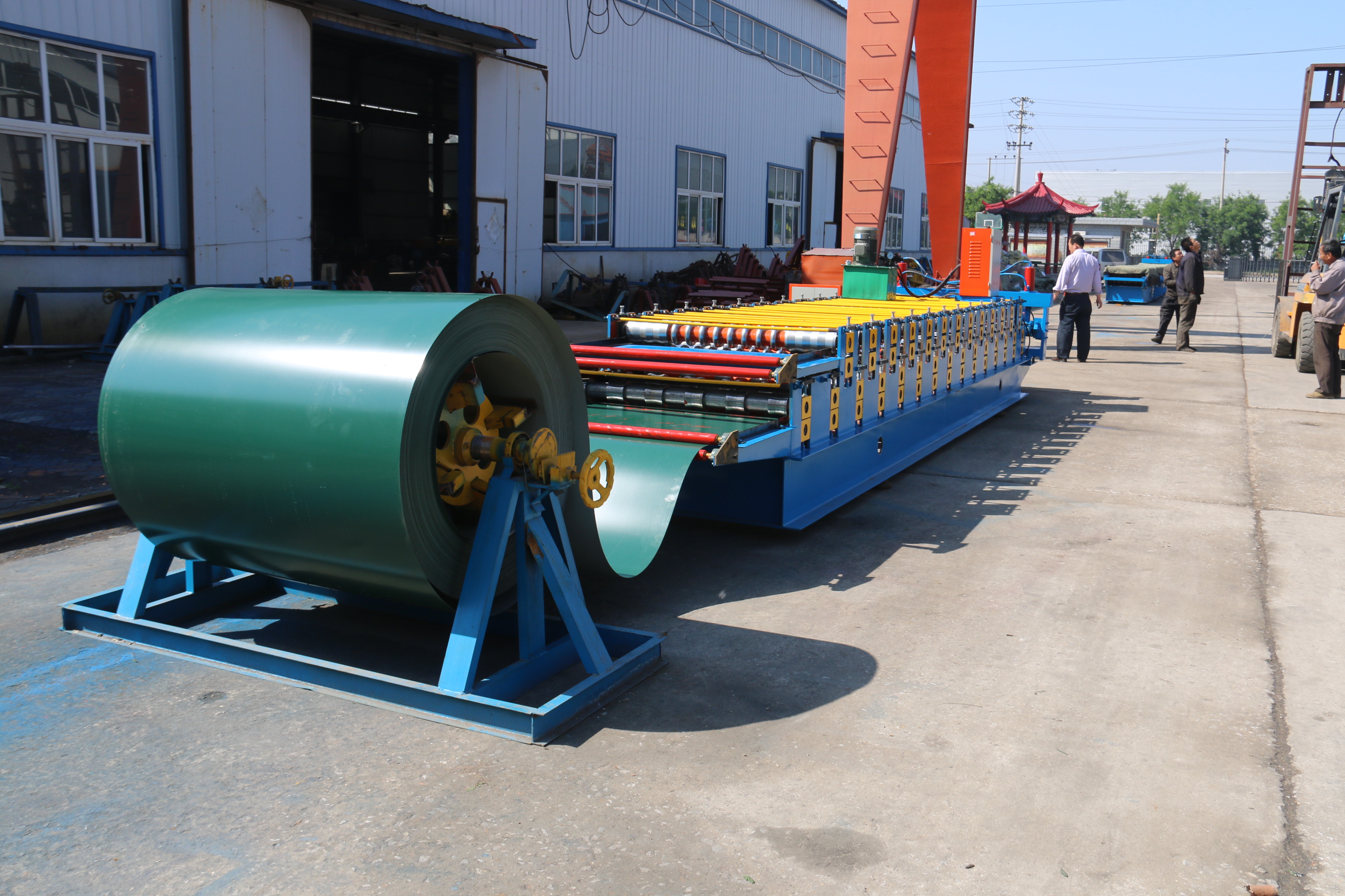 Reasonable price double layer wall panel roll forming line