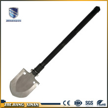 new products stainless steel camping shovel with flashlight