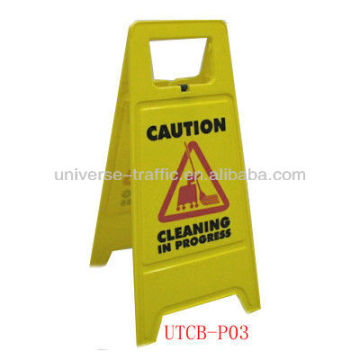 light weight plastic warning sign board