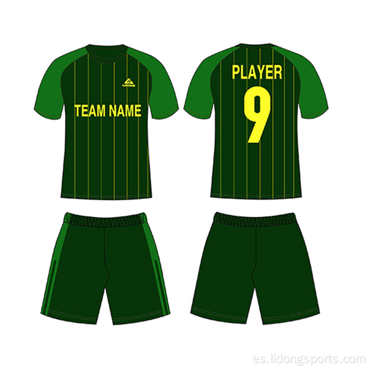 Ropa de uniforme deportiva de jersey de fútbol de fútbol seco personalizado personalizado