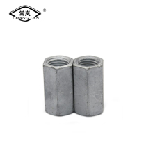 Hexagon long carton steel /brass joint connector nut