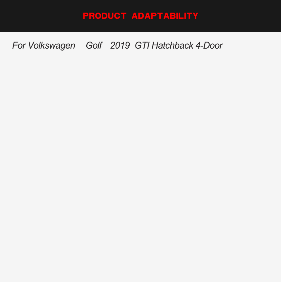 Golf 7.5 Carbon Fiber Car Front Bumper Lip Spoiler for Volkswagen Golf7.5 GTI Hatchback 2017-2019