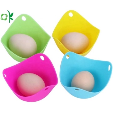 Silicone Egg Poaching Cups with Ring Standers
