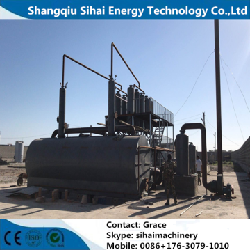 Waste Tire Oil Vacuum Distillation Plant With CE