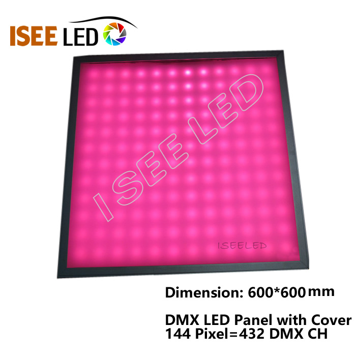 DMX LED Square Címezhető RGB Panel Club