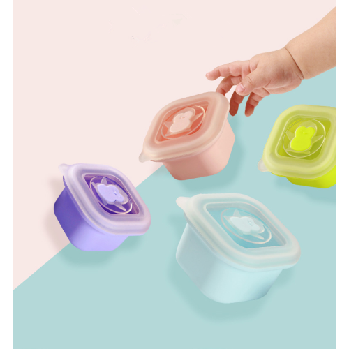 Silicone Suction Bowl Silicone Baby Feeding Bowl For Food&Snack Manufactory