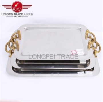 Wholesale Oval Mirror Stainless Steel Oval Tray/Serving Tray