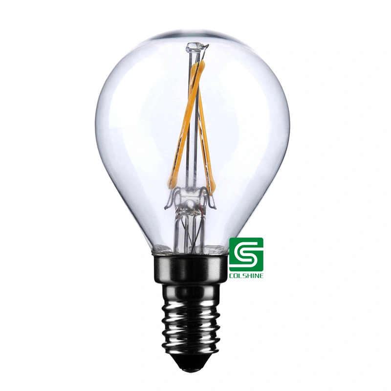 New Arrival G80 Global Lamp 8 Watt Filament LED E27 Clear Glass Edison Lighting Lamp