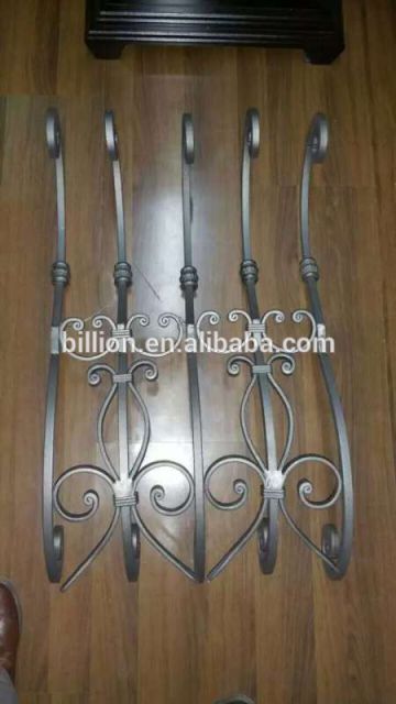 wrought iron stair handrail parts