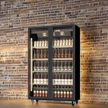 Red Bull Single-Temperature Display Cooler 220V Glass Door Refrigerator