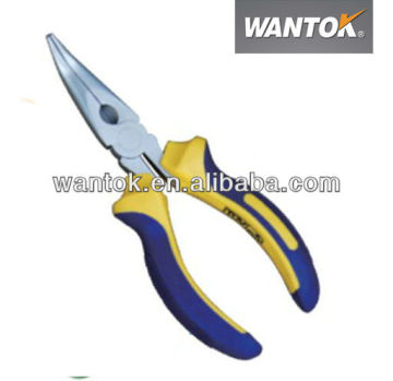 Bent Nose Pliers With Two Colour Dual Component Handle
