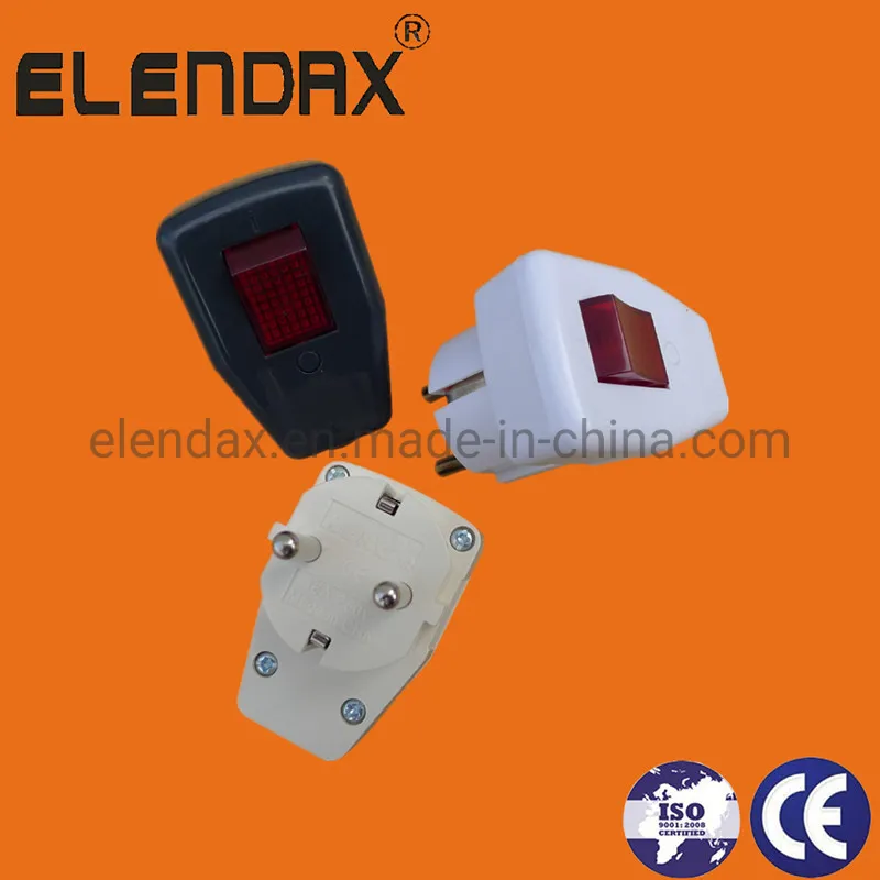 European Style 2 Pin Electric Power Plug (P7056)