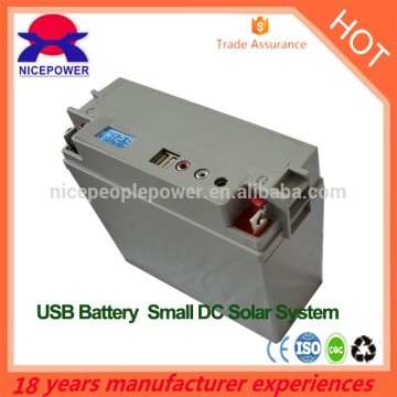 Portable usb multi battery solar power usb battery