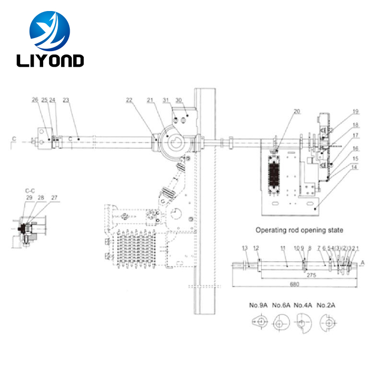 Earthing switch operation mechanism interlock device for switchgear