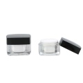 Clear Black Square CosmeticCream Double Акрил капкагы менен