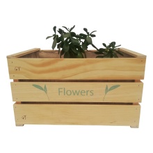 Wooden Flower Garden Plant Pot - Wooden Planting Box