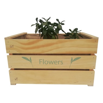Wooden Flower Garden Plant Pot - Wooden Planting Box