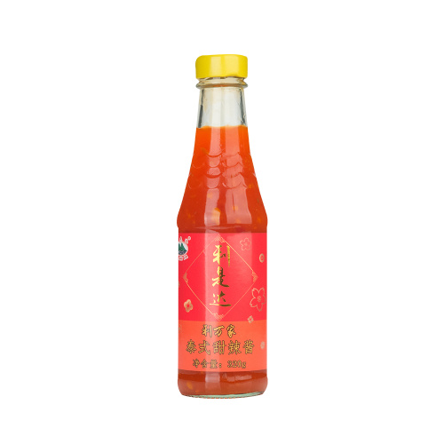 Salsa de chile dulce tailandés 320 g en botella de vidrio