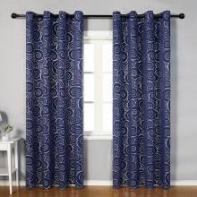 Custom Hot Sale Factory Wholesale Cloud Printed Blackout Curtains for Living Room Windows