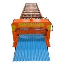 low price step designer floor tile roofing sheet profiling forming machine