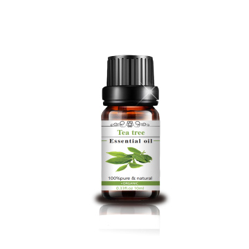 Etiqueta privada cara de cuidado de la piel árbol de té de aceite esencial natural