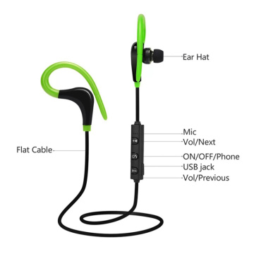 crochet d&#39;oreille sans fil Bluetooth écouteurs sans fil étanches