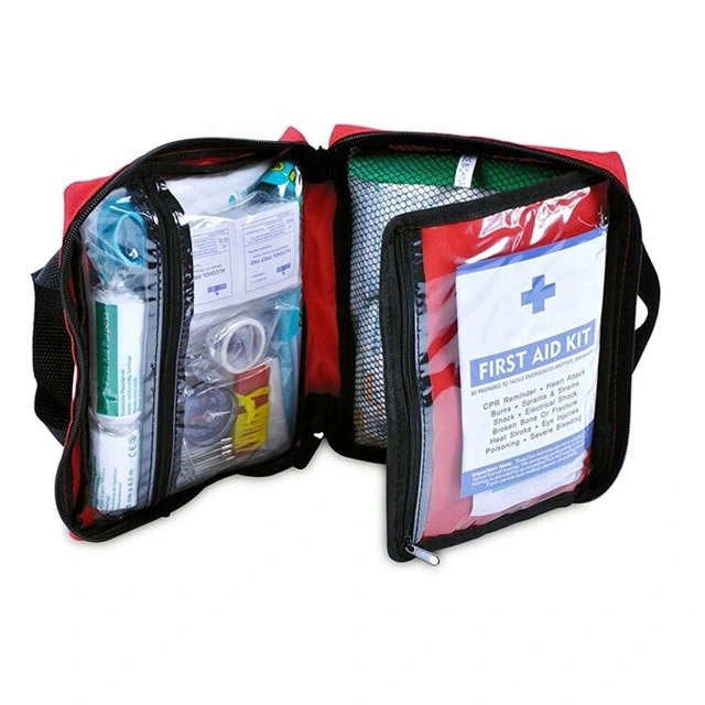 Wholesale 600d Oxford Fabric Portable Family First Aid Bag Waterproof Mini Home First Aid Kit and Customize