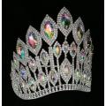 AB Stone Curve Adjustable Band Pageant Crown