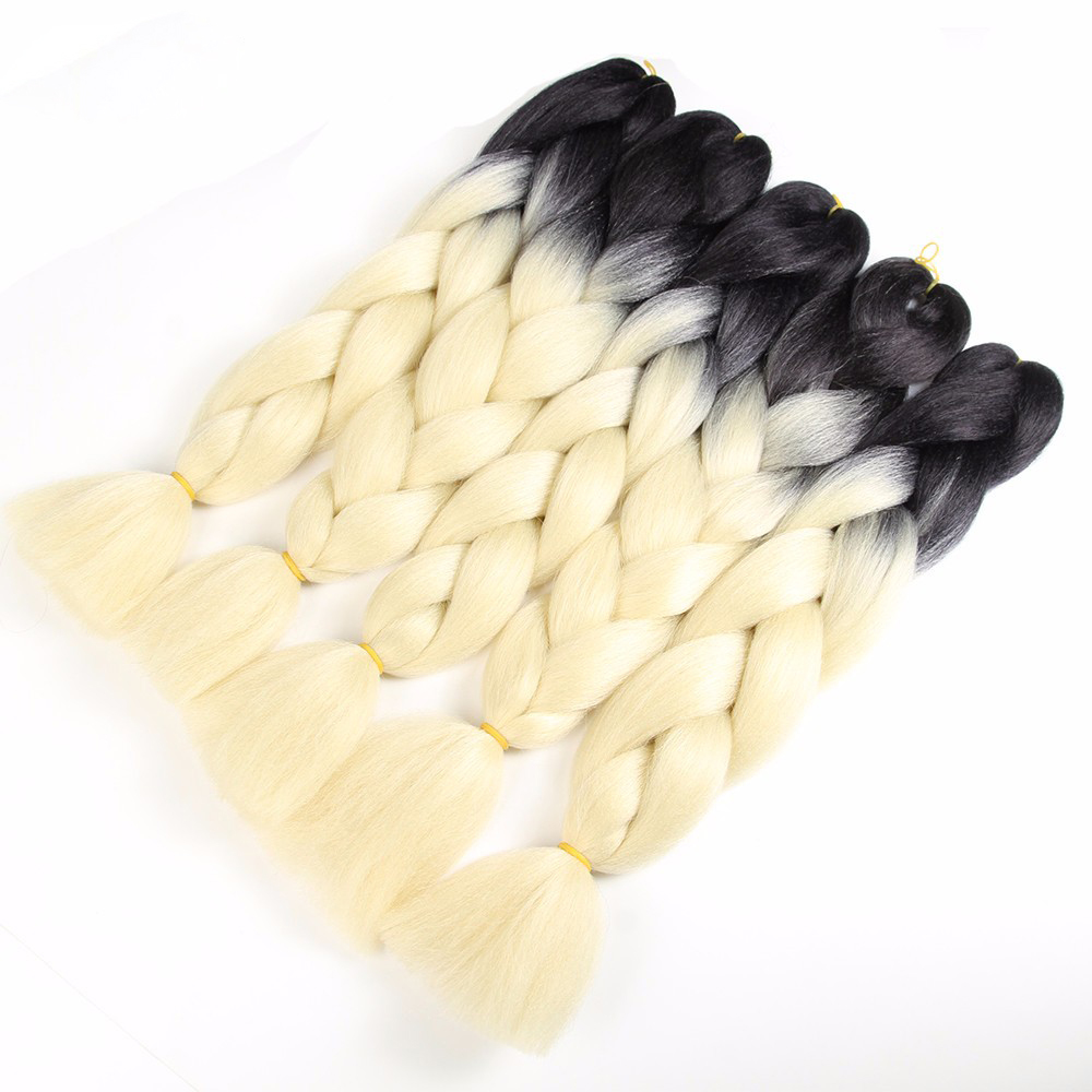 Hot sell ombre braiding hair hair synthetic jumbo braiding hair