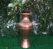 Fiberglass bronze color vase