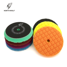 North Wolf Scaly 5 Inch Auto Foam Polishing Pad Foam Durable Polish Pad Sponge Waxing Buffing Pad Kit