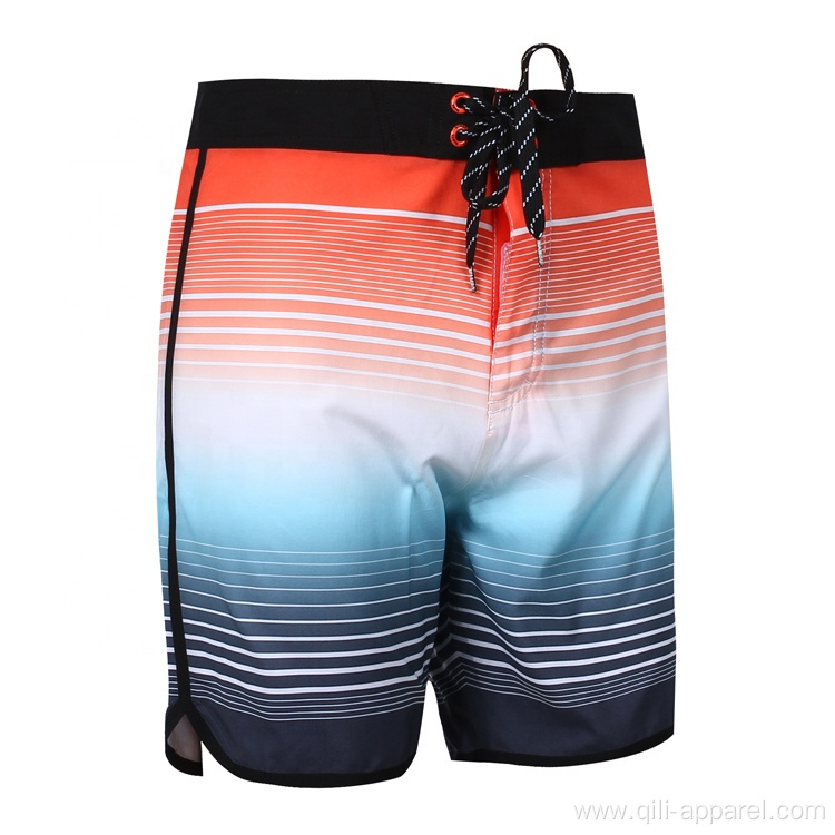 Colorful Beach Board Shorts Stretch Men Swimwear