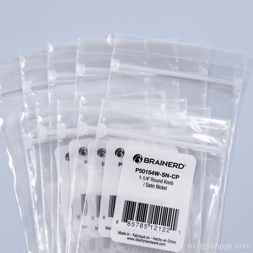 pungă de ambalare din plastic cu linie de rupere ușoară