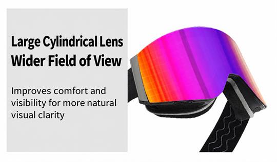Wholesale Magnetic Flip-Top Anti-Fog Ski Goggles ME2190-Large Cylindrical Lens Wholesale Magnetic Flip-Top Anti-Fog Ski Goggles ME2190-Large Cylindrical Lens
