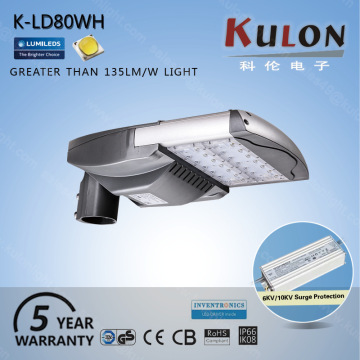 Parking area illumination motion sensor 80w LED street lighting