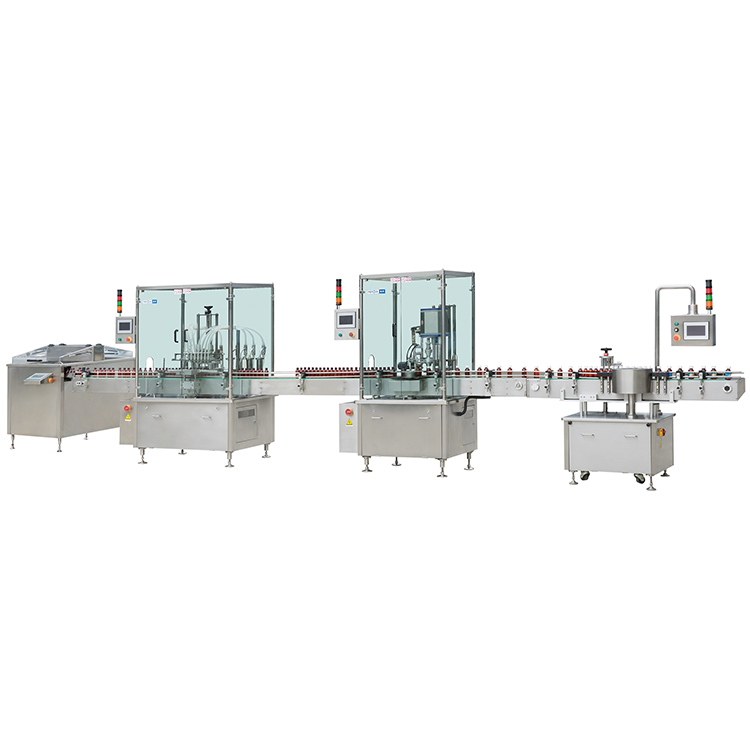 rinse with / use mouthwash gargle filling capping labeling machine line