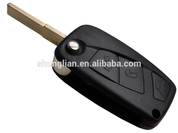 Fiat 3 buttons remote key blank