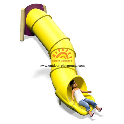 Outdoor Plastic Tube Slide For Amusement Park