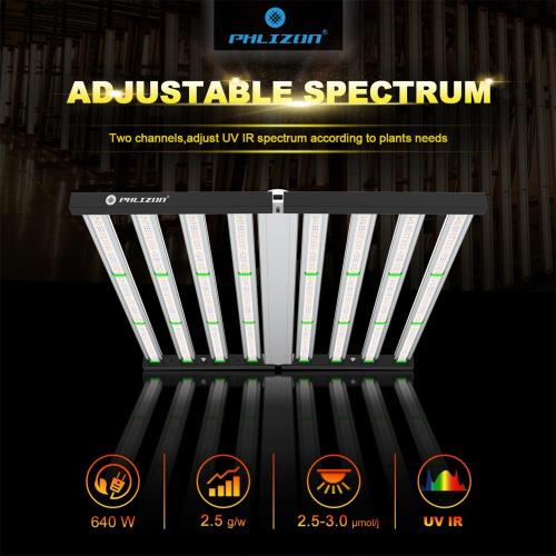 720W 1000W UV IR LED Tumbuh bar cahaya