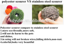 polyester plastic household cleaning scrubber