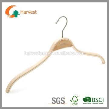 Garment wooden hanger laminated