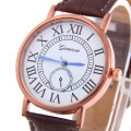 Simple Roman Dial Leather Watches Fashion