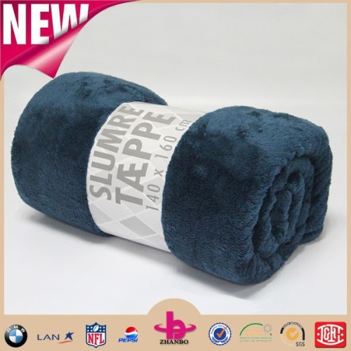 China products home textile double layer plush blanket made in china/ wholesale polyester super soft plain sherpa fleece blanket