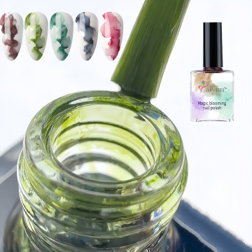 12 Colors Marble Nail Art Paints - Organic Air Dry Enamels