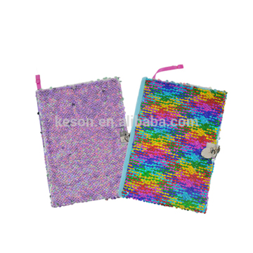 Journal blank sequirn fashion notebook with lock