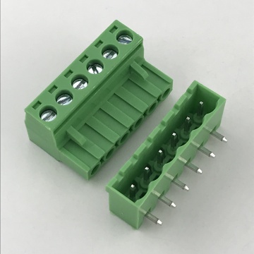 5.08mm ملعب بلوك طرف ثنائي الفينيل متعدد الكلور من الذكور