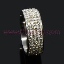 2014 new style crystal stainless steel rings jewelry wholesale