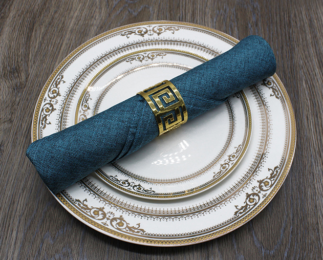 Wedding and Banquet Metal Napkin Ring Serviette Buckle