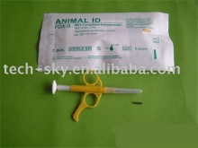 RFID Animal ID transponder Syringe